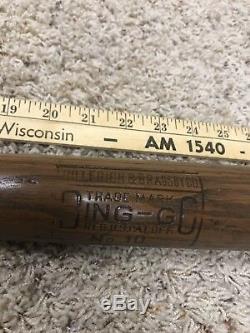 Old Baseball Bat Louisville Slugger Odd Stamp Bingo Rare Version Nice Vintage