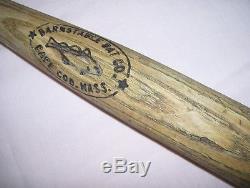 Old Vintage Antique Baseball Bat Barnstable Cape Cod Mass. Fish Trademark