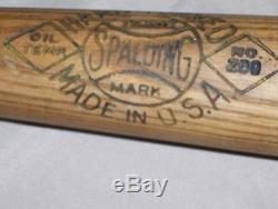 Old Vintage Antique Spalding Hand Turned Baseball Bat Ray Roy Grimes