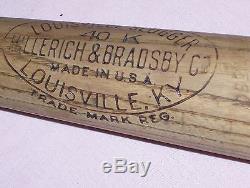 Old Vintage Lou Gehrig Baseball Bat H&B 40K Powerized New York Yankees HOFer