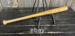 Original Early Vintage 28 RG JOHNSON Baseball Bat Hancock Lumber Denmark Maine