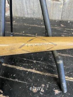 Original Early Vintage 33 Mountain Ash Baseball Bat Ew Hussey Kezap Falls Maine