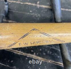 Original Early Vintage 33 Mountain Ash Baseball Bat Ew Hussey Kezap Falls Maine