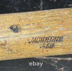 Original Early Vintage 33 Mountain Ash Baseball Bat Ew Hussey Kezap Falls Maine