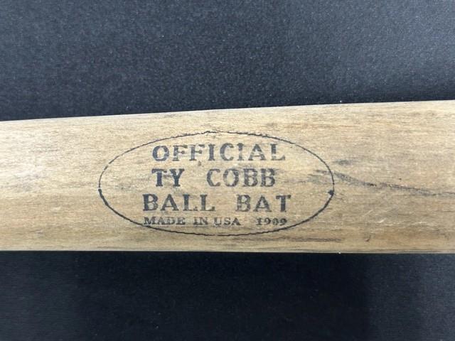 Original Vintage Official Ty Cobb 1909 Ball Bat Made In Usa Genuine Solid Wood