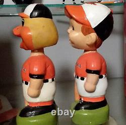 Oriole Bat Boy & Oriole Bird Bobbles Mint 1988 Vintage