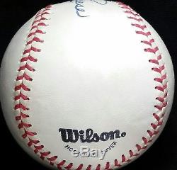 PEE WEE REESE Signed BASEBALL Brooklyn Dodgers Team vtg HOF Babe Ruth League