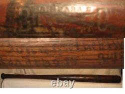 Park's Bing-Go Vintage Game Used Bat circa 1920 side written John c. Nuebling