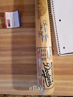 Pee Wee Reese Autographed Vintage Club Series Cooperstown Baseball Bat multi ins