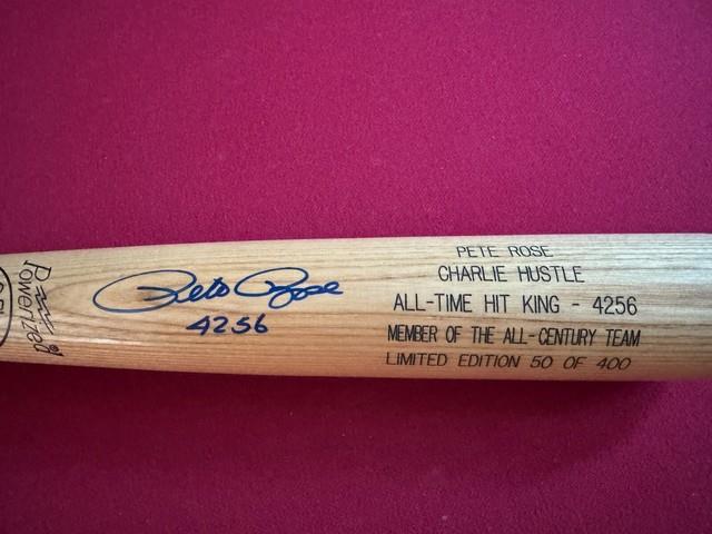 Pete Rose, Autographed (jsa) Limited Edition Louisville Bat (scarce / Vintage)