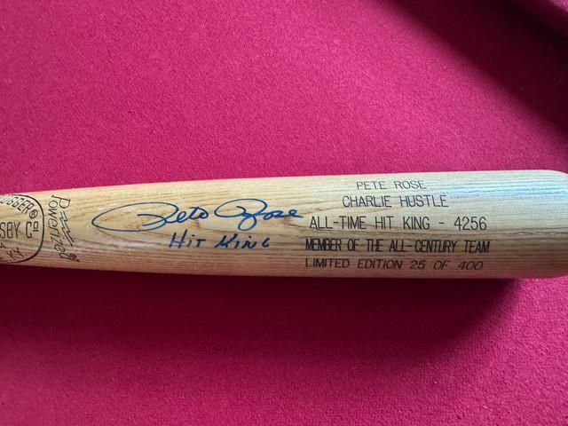Pete Rose, Autographed (jsa) Limited Edition Louisville Bat (scarce / Vintage)