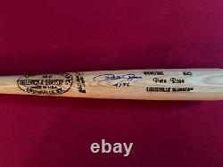 Pete Rose, Autographed (JSA) Louisville Slugger INS Bat (Scarce/Vintage) Reds