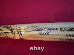 Pete Rose, Autographed (JSA) Louisville Slugger INS Bat (Scarce/Vintage) Reds