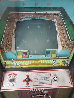 RARE 1974 Classic Arcade Video Game Machine Ball Park Baseball vtg old glove bat