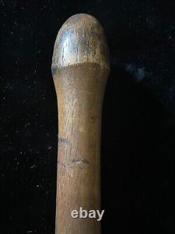 RARE ANTIQUE VINTAGE 1860-1880's TOWN BALL ACORN KNOB FLAT PADDLE BASEBALL BAT