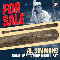 RARE Al Simmons vintage game used store model H&B bat (Beautiful!)
