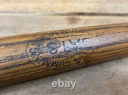 RARE Antique Vtg 1900s & CUMMINGS Hiram Maine 33 Baseball Bat with Acorn Knob