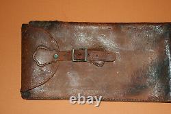 RARE Antique vintage BASEBALL BAT brown Leather Carrying Bag