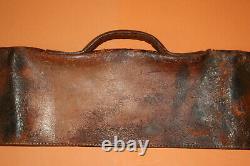 RARE Antique vintage BASEBALL BAT brown Leather Carrying Bag