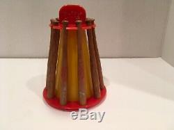 RARE! Vintage American League Baseball Bat Bank Player mini wooden Bats Van Dine