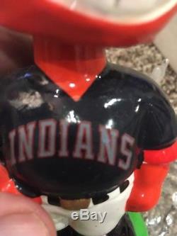 RARE Vintage Cleveland Indians Bobblehead/Nodder Holding Bat Chief Wahoo