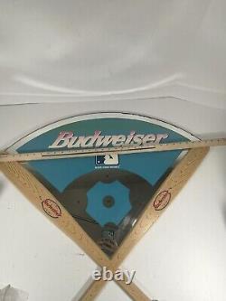 RARE budweiser official beer of major league baseball Bat Mirror in vgc Vintage