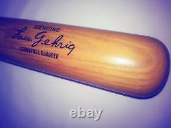 RAREST Old LOU GEHRIG Bat 35 SUPERIOR Vintage Louisville Slugger 125 NY YANKEES