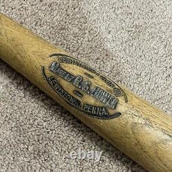 RG Hower I Slug Um Wood Baseball Bat 33 Lewistown PA vintage