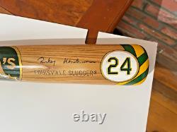 RICKEY HENDERSON OaklandA's Original Painted Art Bat by Mike Floyd 1/1 RICKEY HENDERSON OaklandA's Original Painted Art Bat by Mike Floyd 1/1