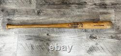 RON HASSEY Vintage Game-Used Baseball Bat Louisville Slugger R141 Indians #25