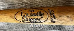 RON HASSEY Vintage Game-Used Baseball Bat Louisville Slugger R141 Indians #25