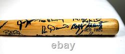 Rare 1942 1990 Vintage New York Yankees Great 28 Sigs Signed Mini Bat JSA COA