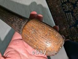 Rare Antique 1905 Reach Trade Mark No. 1 M Mushroom knob Wood Baseball Bat