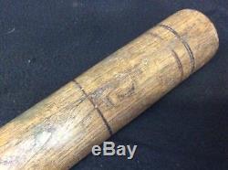Rare Antique Vtg 1860s-1880s Town Hall Flat Barreled Ring Baseball Bat 34 38 oz