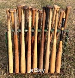Rare Antique Vtg 1890s 1900 TOC Cast Iron 18 Baseball Bat Rack Store Display
