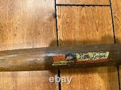 Rare George Babe Ruth Decal J2 Bat Vintage 1950s Louisville Slugger Hillerich