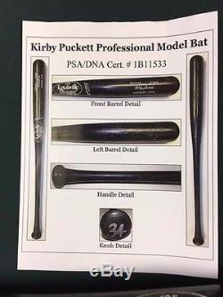 Rare Original Vintage Kirby Puckett Game Used Bat PSA GU 9 LOA TWINS HOF