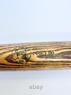 Rare Reach Trade Mark No. 1 M Mushroom knob Wood Baseball Bat Salesman Bat Mini