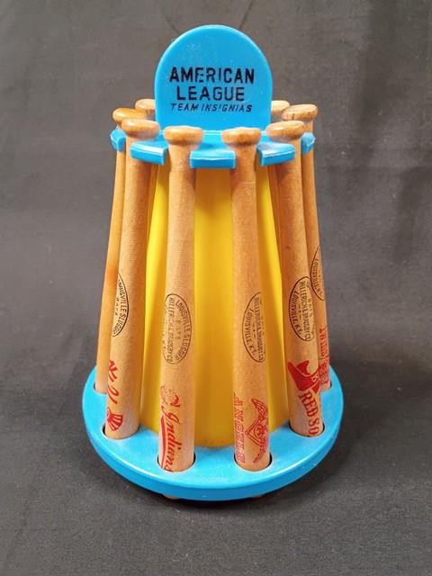 Rare Vintage 1960 Van Dine American League Wood Louisville Slugger Bat Bank