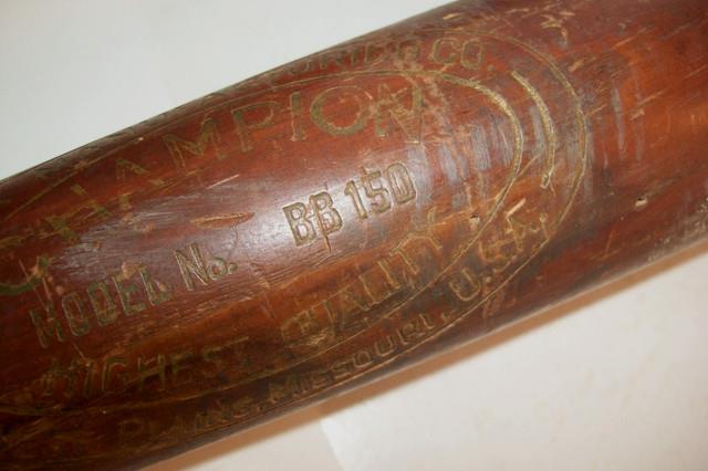 Rare Vintage Amyx & Gullic Mfg Williams Type Ash Wood Baseball Bat West Plains