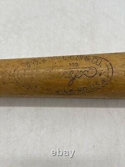 Rare Vintage AMYX & GULLIC MFG WILLIAMS Type Ash Wood Baseball Bat West Plains