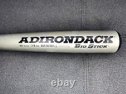 Rare Vintage Adirondack Aluminum Baseball Bat Big Stick 34 34oz Made In USA