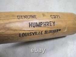 Rare Vintage Double Label Louisville Slugger 125 C271 Humphrey Baseball Bat