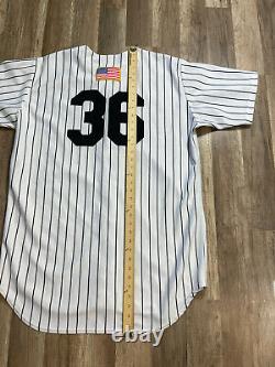 Rare Vintage Greensboro Bats #36 Game Used MILB Jersey Mens 48 XL