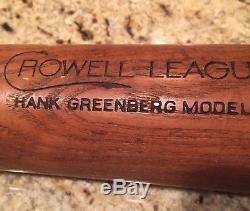 Rare Vintage Hank Greenberg Model 35 Baseball Bat Hillerich & Bradsby