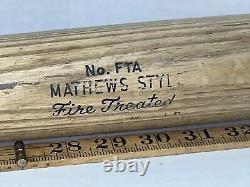 Rare Vintage Hanna Batrite Wood Baseball Bat 1950s Style No. FTA Mathews Eddie