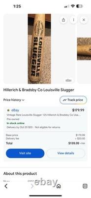 Rare Vintage Jackie Robinson Louisville Slugger R17 Genuine Baseball Bat 1960s