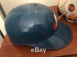 Rare Vintage MONTREAL EXPOS Game Used Batting Helmet