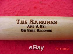 Rare Vintage Ramones Promo Beat On The Brat Sire Records Mini Baseball Bat
