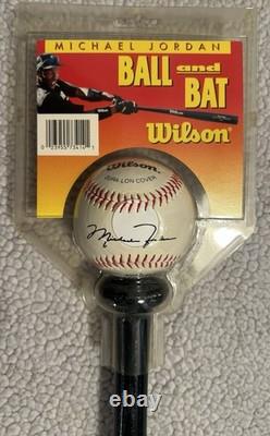 Rare, Vintage Wilson MICHAEL JORDAN Ball & Bat Set with Cut Out Card UNOPENED Rare, Vintage Wilson MICHAEL JORDAN Ball & Bat Set with Cut Out Card UNOPENED